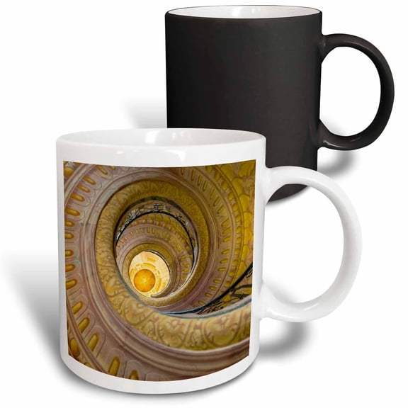 3drose, Stairway in the Abbey, Melk Abbey, the Wachau, Austria, 11oz Magic Transforming Mug