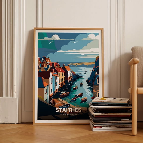 Staithes England Coastal Village Wall Decor