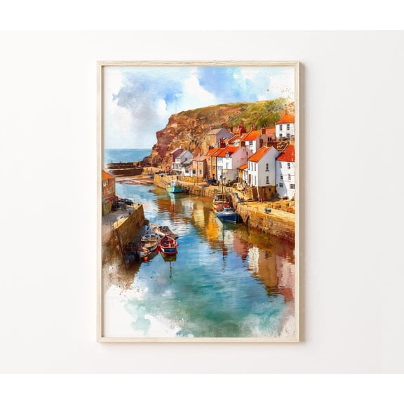 Staithes North Yorkshire Coastal Harbour Home Decor