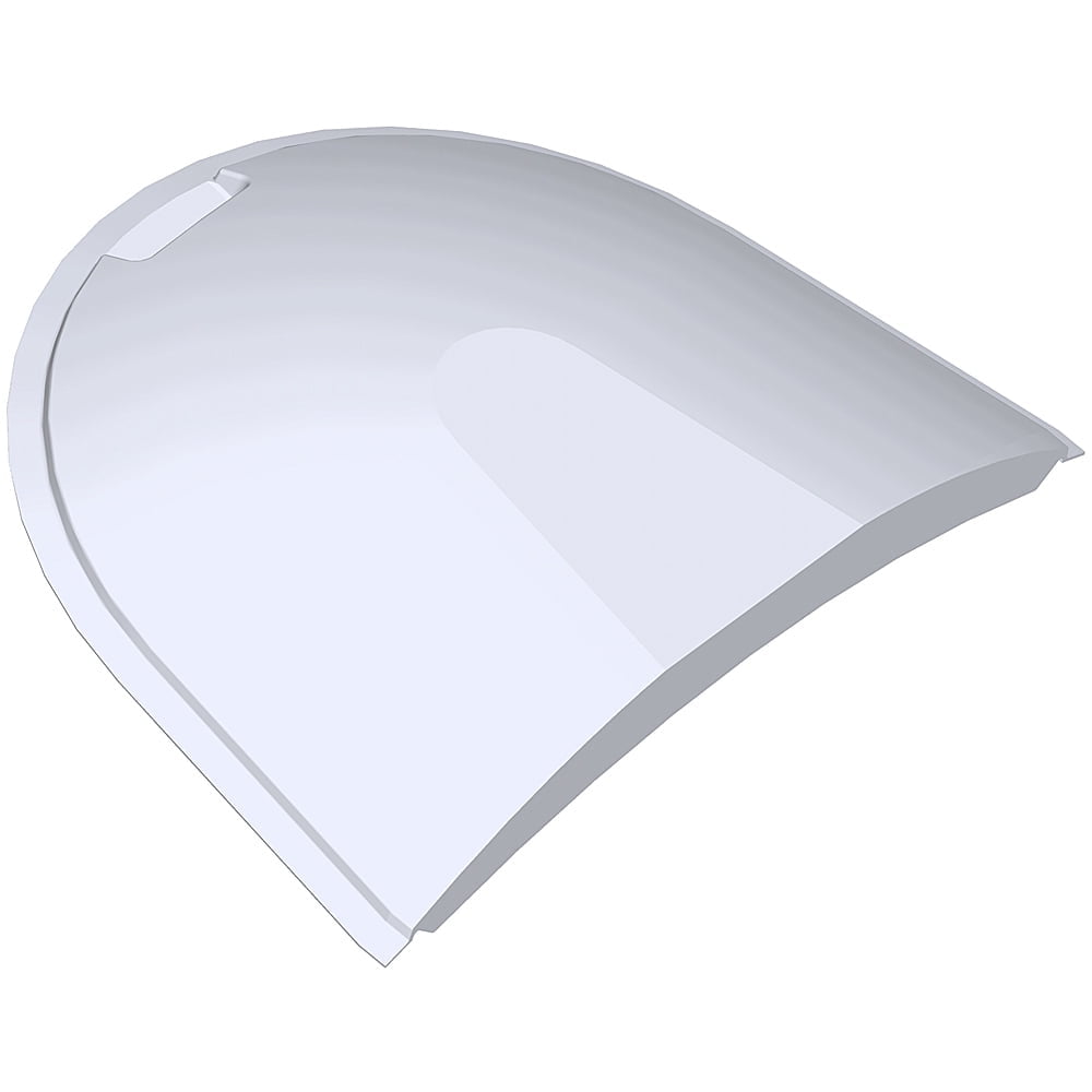Clear Polycarbonate Round U-Shape Window Well Cover, 55" x 37" x 8"