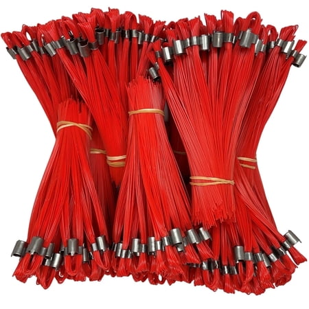 Stake Chaser 6 in Plastic Ground Marking Flags, 500-Pack, Orange
