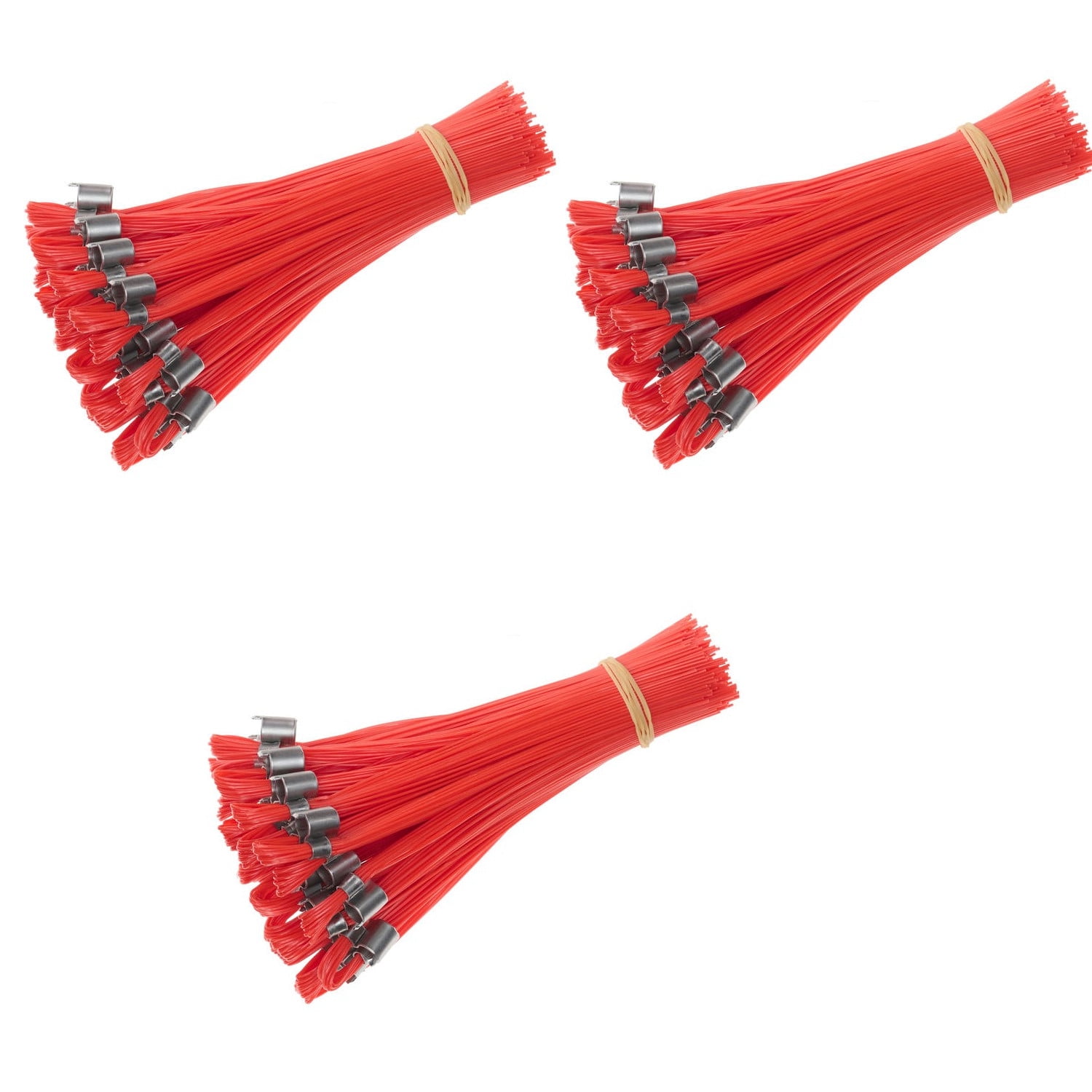 Stake Chasers Orange 6 inch High Plastic Ground Marking Whiskers (75