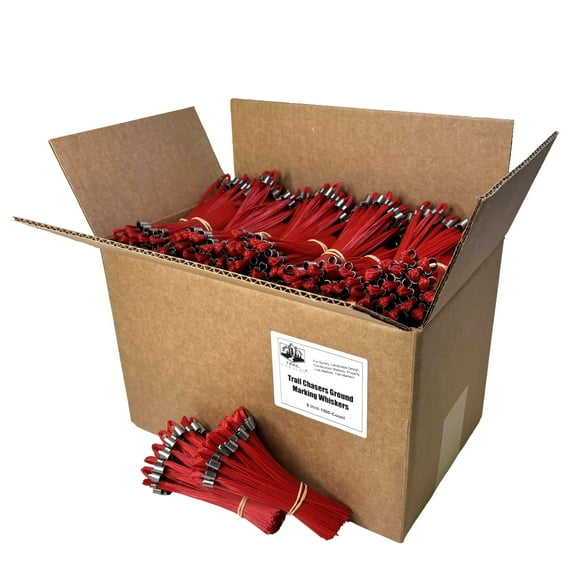 Trail Chasers Red Construction Flags, 6 Inch, 1000-Count Survey, Construction & Landscaping