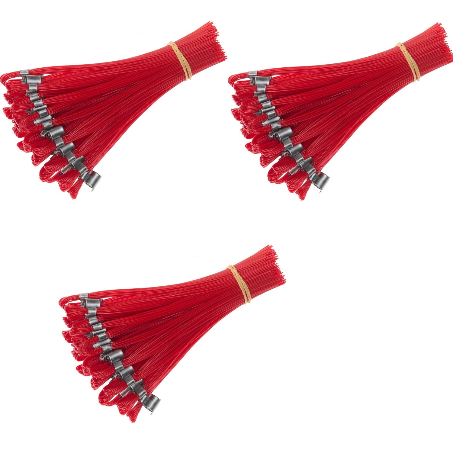 Stake Chasers Red 6 inch High Plastic Ground Marking Whiskers (75Count