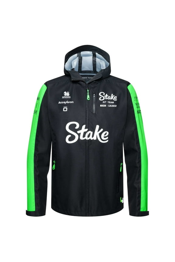 Men's Team Rain Jacket - Black