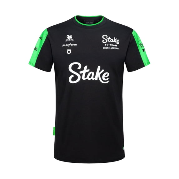 Stake F1 Kick Sauber 2024 Men's Team T-Shirt - Black