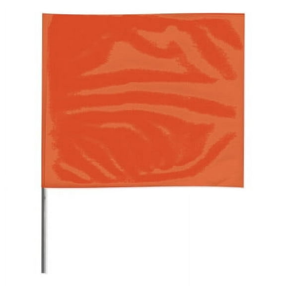 Stake Flags, 2 in x 3 in, 24 in Height, Orange