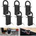 Six Pack Rigs Stake Pocket D‑Rings 6 Pack, 18000 LBS Heavy‑Duty Removable Tie Downs ...