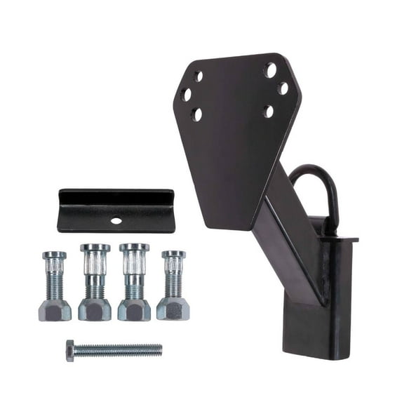 Stake Pocket Spare Tire Carrier for Utility Trailer w/ D-Ring - Trailer Spare Tire Mount Holder - Fits 4, 5, 6 & 8 Lugs Wheels on 4", 4.25", 4.75", 5", 5.5" & 6.5" Bolt Patterns