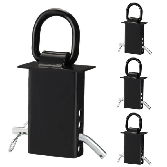 Heavy Duty Adjustable Trailer Stake Pocket D Ring Fit Standard 2” x 4” Stake Pockets 16,200 lbs, Tie Downs Utility for Flatbed Trucks(4 Pack)