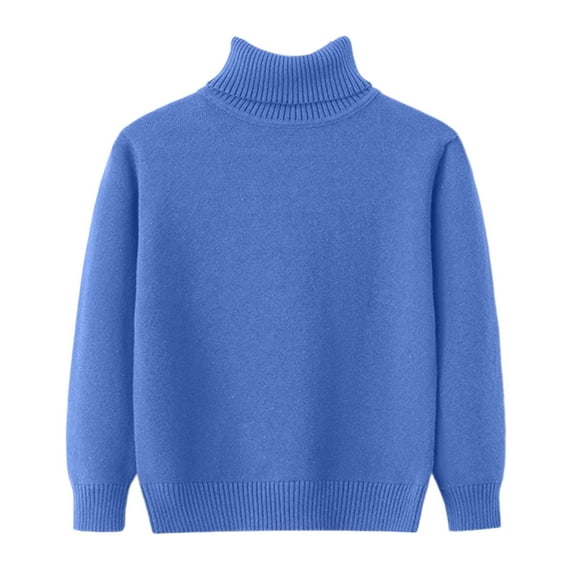 Staki Baby Boden Sweater Boys Long Sleeve Crew Neck Sweaters Kids School Lightweight Cable Knit Pullover Sweater Tops (Light Blue,2-3 Years)