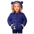thumbnail image 1 of Staki Baby Boy Winter Fleece Coats Toddler Warm Puffer Jackets Kids Down Outerwear Winter Jackets for Boys 12M,18M,24M,2T,3T,4T,5T(Navy,4-5 Years), 1 of 6