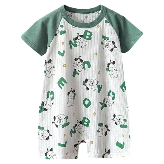 Staki Baby Boys Baby Boy Romper Newborn Infant Summer Clothes Short Sleeve Crew Neck Jumpsuit 6M 12M 18M,0-3 Months