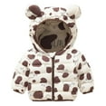 thumbnail image 1 of Staki Baby Boys Coats for Toddlers Boy Winter Jacket Warm Bear Hooded Outdoor Coats Boys Coat 6M,12M,18M,2T,3T,4T,5T,6Y(Beige,5-6 Years), 1 of 6