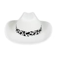 thumbnail image 1 of Staki Baby Boys Girls Cowboy Hat Baby Cowgirl Hats Infant Toddler Hats Western Hats for Kids(White,3-15 Years), 1 of 9