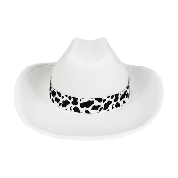 Staki Baby Boys Girls Cowboy Hat Baby Cowgirl Hats Infant Toddler Hats Western Hats for Kids(White,3-15 Years)