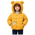 thumbnail image 1 of Staki Baby Boys Winter Coats with Bear Hoods Unisex Toddler Kids Lightweight Down Jacket Baby Boys' Down Jackets & Coats 12M,18M,24M,2T,3T,4T,5T(Yellow,18-24 Months), 1 of 6