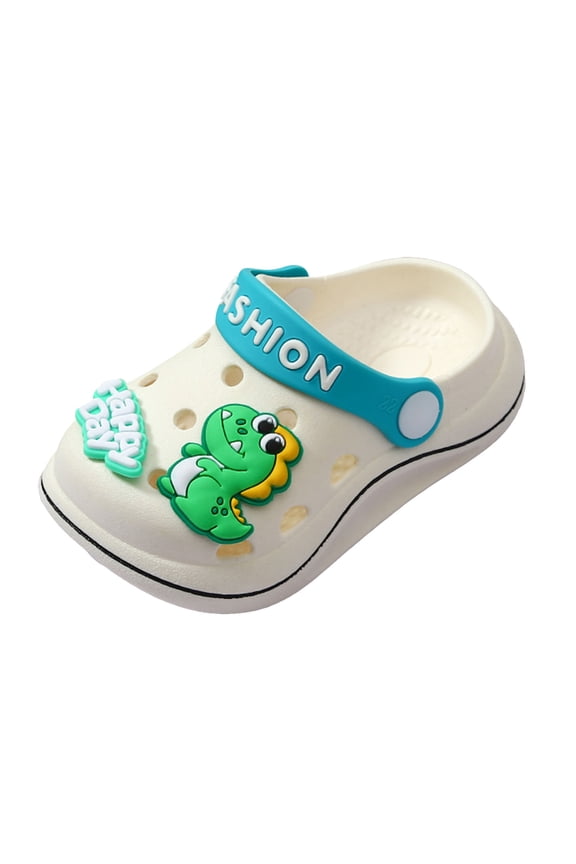 Baby Clogs Kids Girls Cartoon Clogs Slippers Toddler Slip On Lightweight Beach Pool Sandals White,8 Toddler