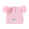 thumbnail image 1 of Staki Baby Hat Winter Infant Baby Beanie with Bear Ear Cute Winter Hat for Toddler Boys Girls Soft Knitted Cap(Light Pink,0-36 Months), 1 of 6