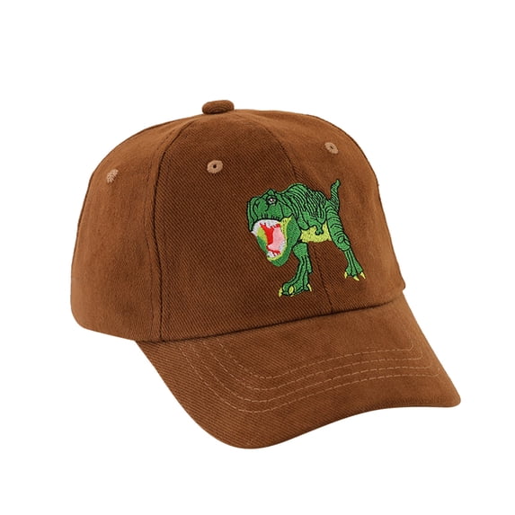 Staki Boy Hat Animal Dinosaur Boy Hats Mesh Snapback Baseball Cap for Kid Boys and Girls,Cute Dinosaur Trucker Hats for Toddler Boy Coffee,One Size
