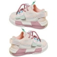 thumbnail image 1 of Staki Boy Shoes Boy's Mesh Sneakers Casual Dress Lace-Up Lightweight Walking Shoes(Pink,11 Little Kid), 1 of 9