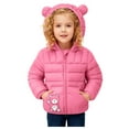 thumbnail image 1 of Staki Boy's Winter Coat Waterproof Kids Puffer Jacket Thicken Parka Fleece Snow Outerwear with Hood Boy Jacket(Pink,3-4 Years), 1 of 6
