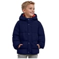 thumbnail image 1 of Staki Boys Puffer Jacket - Lightweight Packable Wind Water Resistant Quilted Boys Winter Coat - Cozy Insulated Winter Jacket Puffer Jacket Kids(Navy,5-6 Years), 1 of 7