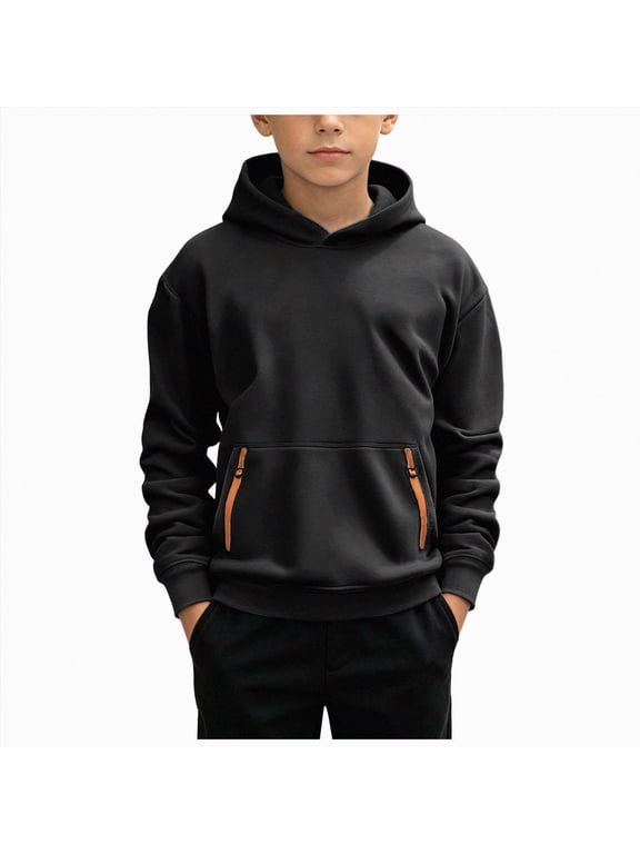 Boys Sweatshirts Breathable Performance Soft Fleece Classic Crewneck Graphic Pullover Sweatshirt for Boys 1-8Y(Wine,18-24 Months)