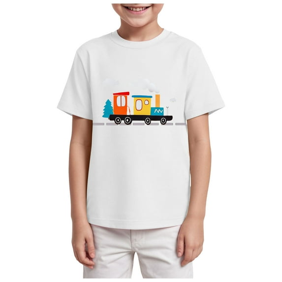Staki Boys T Shirt Boys' Mesh Short Sleeve Athletic T-Shirt - Youth Kids Teens Active Tops 2-9Y 10-14Y(White,7-8 Years)