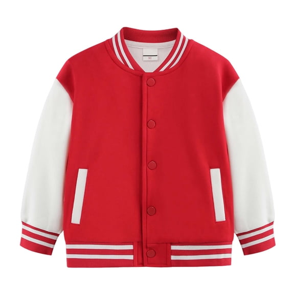Staki Boys Winter Jacket Boys Jacket - Lightweight Polar Fleece Lined Water and Wind Resistant Hooded Zip Up Jacket for Boys(Red,18-24 Months)
