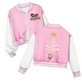 thumbnail image 1 of Staki Children's Christmas Printed Hoodie Kids Baseball Jackets Casual Jacket Christmas Bomber Jackets(Pink,7-8 Years), 1 of 7