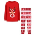 thumbnail image 1 of Staki Christmas Fleece Pullover Sweatshirt and Jogger Pants Outfit Set Toddler to Big Kid Christmas Outfit Baby Girl(Red,5-6 Years), 1 of 4