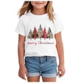 thumbnail image 1 of Staki Christmas Shirts for Women Christmas Tshirt Xmas Holiday Tee Shirt Christmas Shirt For Toddler(White,13-14 Years), 1 of 6