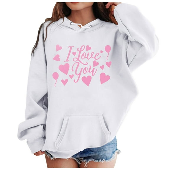 Staki Crop Top Hoodie Ice Cream Hoodies for Teen Girls Cute Preppy Ice Cream Drip Sweatshirts Pocket Oversized Long Sleeve Pullover Tops 2-12 Years (White,7-8 Years)