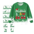 thumbnail image 1 of Staki Cute Christmas Pjs Christmas Boys Pajamas, Cotton Kids Soft Long Sleeve Sleepwear Button Down Casual 2 Pcs Pjs Set for Boy(Green,4-5 Years), 1 of 5