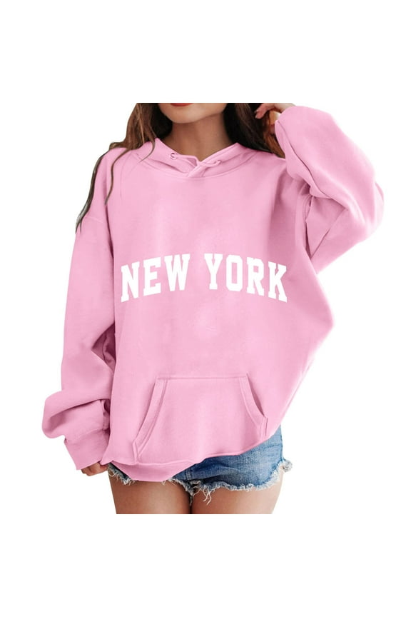 Cute Girl Clothes Kids Girl's Fuzzy Hoodies Warm Loose Button Down Pullover(Pink,5-6 Years)