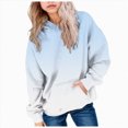 thumbnail image 1 of Staki Cute Hoodies for Teen Girls Trendy Oversized Hooded Sweatshirts Tween Girl Gradient Preppy Clothes 1-14Y(Light Blue,9-10 Years), 1 of 5