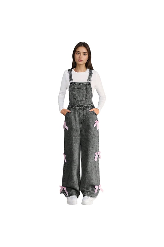 Denim Overalls for Girls Baby Denim Overall,Toddler Little Soft Cute Jean Jumper 5-9Y 10-12Y(11-12 Years,Black)