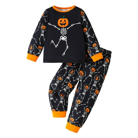 Staki Fall Boy Outfits Halloween Baby Boy Clothes Toddler Outfit Boy Sweatshirt Shirt Pants Fall Winter Set(Black,4-5 Years)