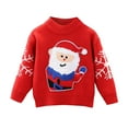 thumbnail image 1 of Staki Fall Long Sleeve Shirts Kids Sweaters Boys Turtleneck Knit Winter Warm Long Sleeve Fall Pullover Sweater Tops ( Red,2-3 Years), 1 of 6