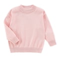 thumbnail image 1 of Staki Girls Clothing Girl's Graphic Sweater Pullover Sweater Long Sleeve Knit Crop Top 3-9Y 10-17Y(Pink,9-10 Years), 1 of 3