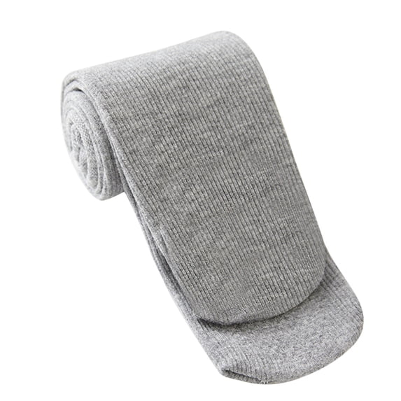 Staki Girls Knee High School Uniform Dress Socks Kids Long Seamless Toe Cotton Tube Socks(Gray,3-8 Years)