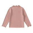 thumbnail image 1 of Staki Girls Long Sleeve Shirts Casual Crewneck Fall Fashion Tops Basic Tees Toddler Girl Long Sleeve Tops(Pink,18-24 Months), 1 of 3