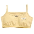 thumbnail image 1 of Staki Girls Soft Training Bras Pull-On Cami First Bra with Double-Layer Lined Gentle Coverage for Beginners Yellow,11-12 Years, 1 of 7