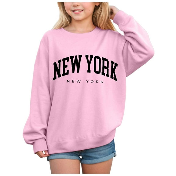 Staki Girls Trendy Clothes Matching Outfits Halloween Sweatshirt Cute Ghost Pumpkin Sweater Spooky Season Baby Girl Fall Shirt (Pink,6Y)