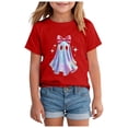 thumbnail image 1 of Staki Halloween Toddler Clothes Girls Halloween Shirts Toddler Short Sleeve Toddler Girls Tee Tops(Brick Red,2-3 Months), 1 of 5