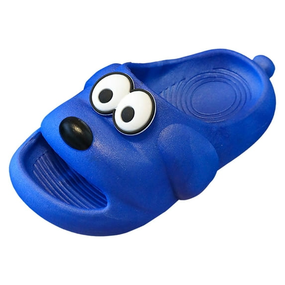Staki Indoor Slide for Kids Girls Slide Sandals Sparkly Kids Summer Slippers Slip On for Outdoor Beach Pool Shower Shoes(Blue,12.5 Little Kid)