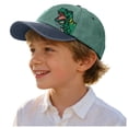 thumbnail image 1 of Staki Infant Baseball Cap Girls Boys Cotton Baseball Caps Adjustable Sun Hats for Kids Green,3-8 Years, 1 of 5