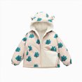 thumbnail image 1 of Staki Kids Boys Polar Fleece Jacket with Hood Toddler Outerwear Warm Autumn Winter Youth Coat 1-8Y(Beige,5-6 Years), 1 of 6