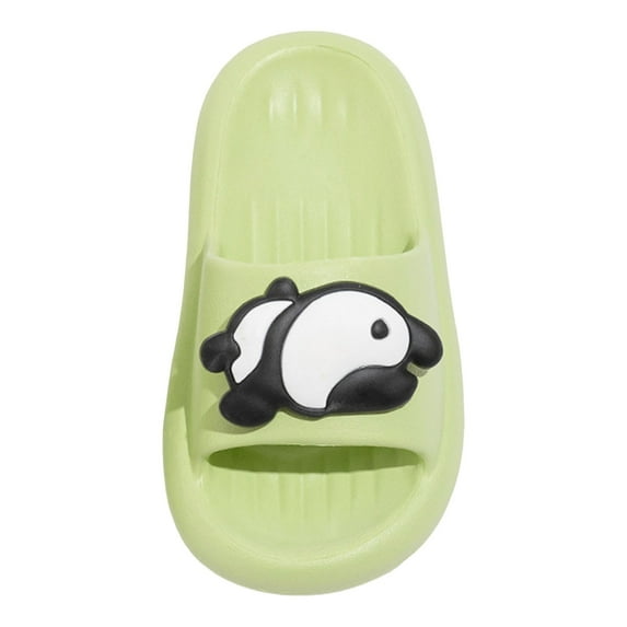Staki Kids Slides Kids Slides for Girls Toddler Cloud Slides Animal Quick Drying Beach Slides Toddler Pool Shower Flip Flops Slippers(Light Green,11 Little Kid)